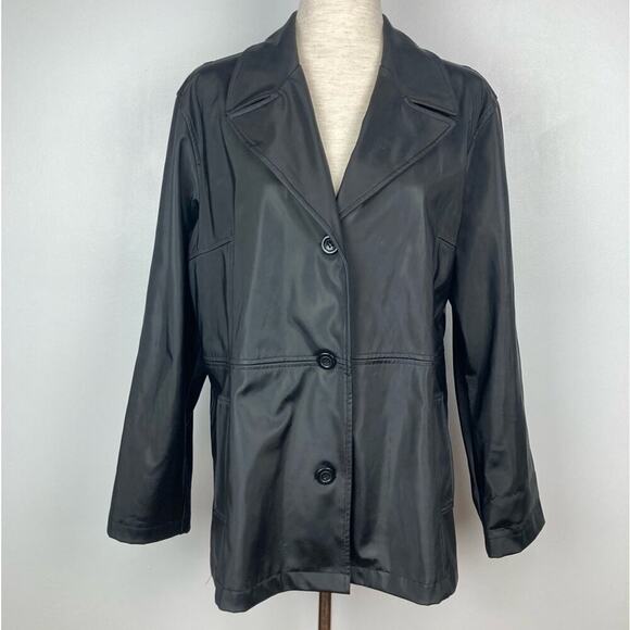CS SIGNATURE Trench Coat Single Breasted Rain Coat size L - Picture 6 of 12